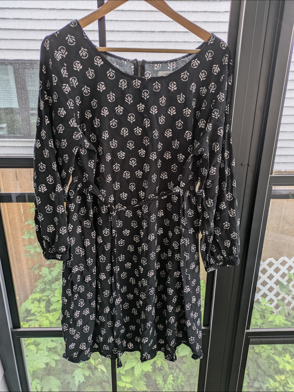 Old Navy Maternity Black Floral Dress